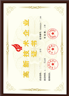 高新技术企业证书